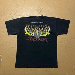 Vintage 90s Snap-On Men’s Graphic T-Shirt black Large